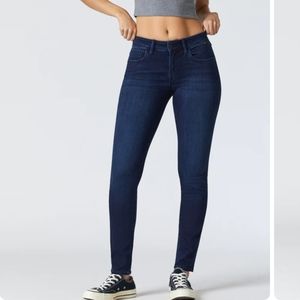 NWT Mavi Alexa Mid rise skinny jeans in navy, dark shanti finish